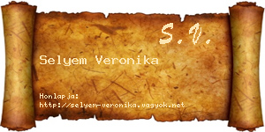 Selyem Veronika névjegykártya